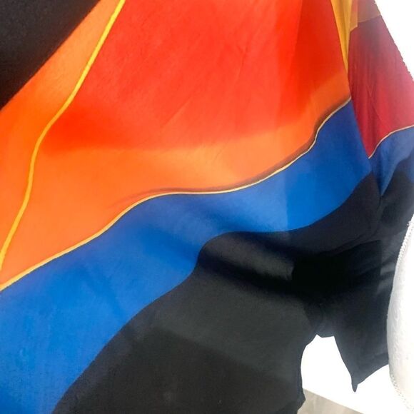 Vintage Silk Art to Wear Retro 70’s Geometric Kabuki Jacket - Picture 7 of 15